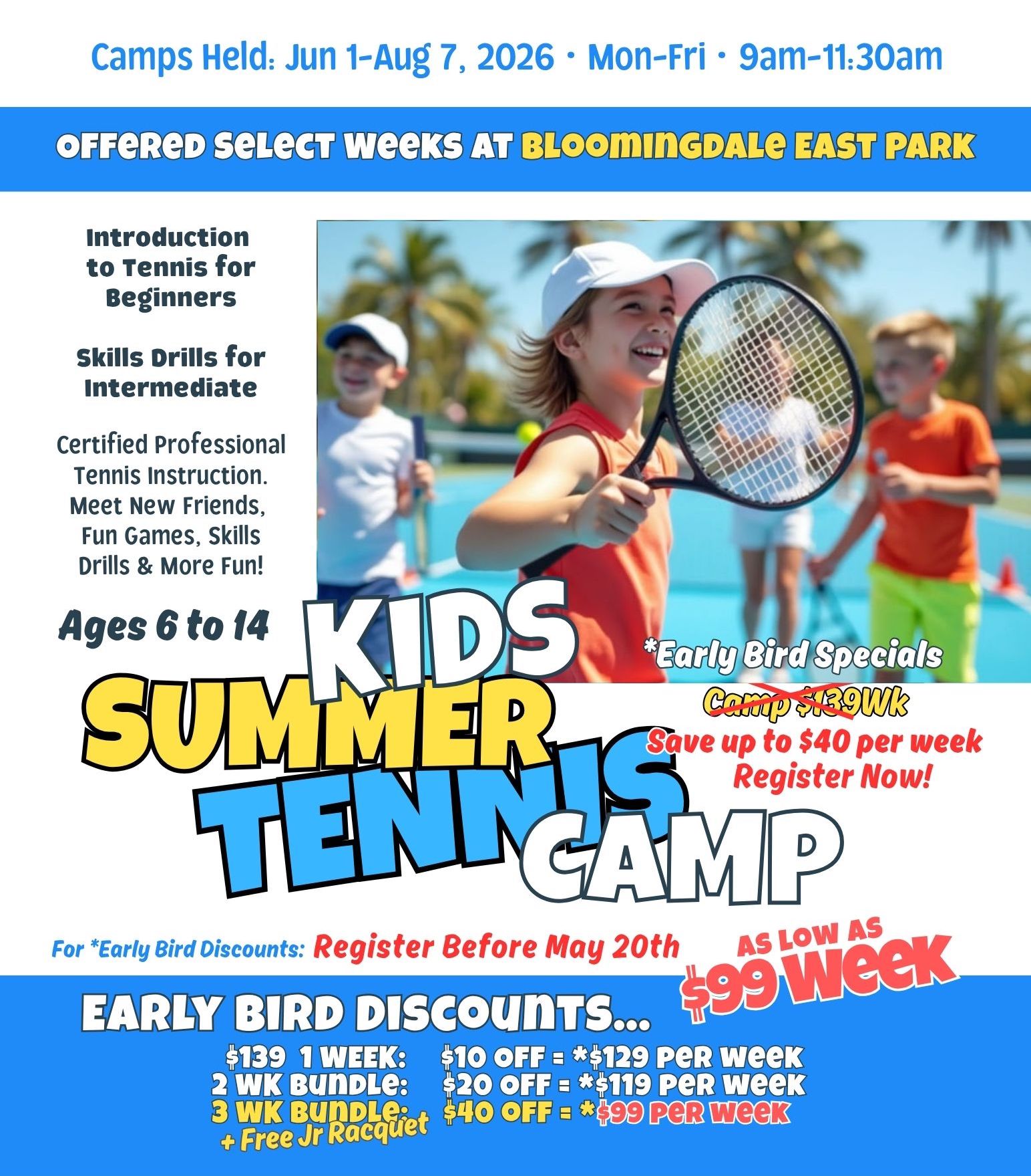 Free Tennis Event May 23rd, 2026
