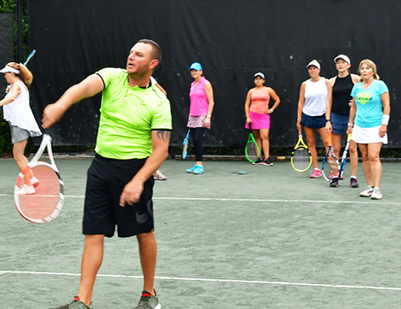 tennis lesson